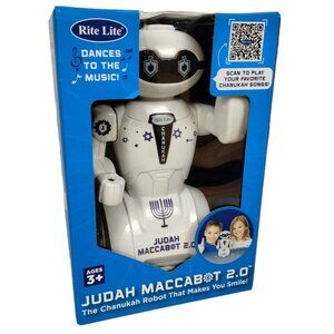Judah Maccabot 2 Chanukah 8 in Robot Lights Up Dance Dreidel Music Rite Lite